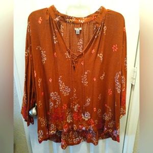 Flower blouse, size m
